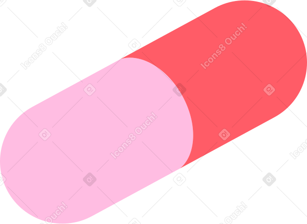 capsule Illustration in PNG, SVG