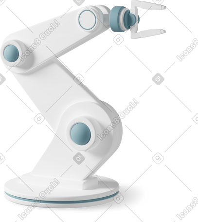 3D robot hand PNG, SVG