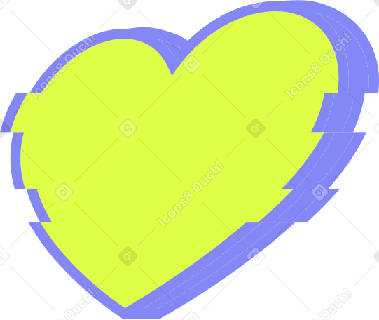 icona del cuore di pixel PNG, SVG