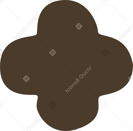 brown quatrefoil Illustration in PNG, SVG