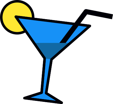 cocktail with lemon PNG, SVG