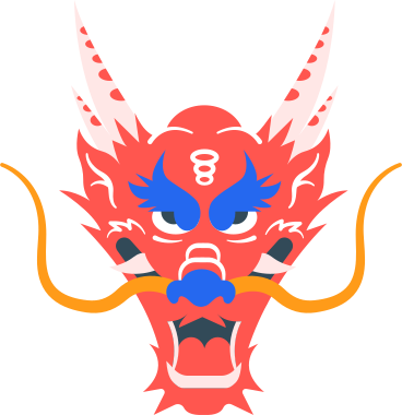 chinese dragon head PNG, SVG