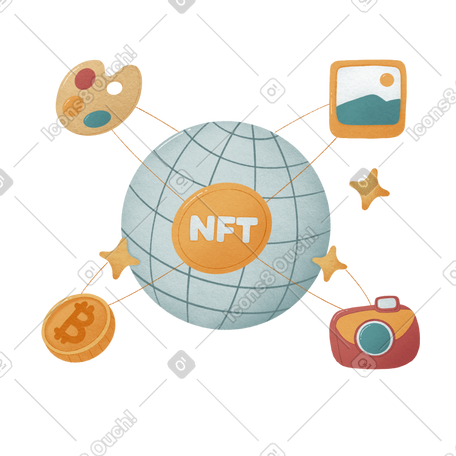 Nft 可以在全球范围内用比特币购买 PNG, SVG