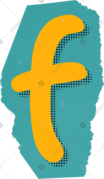 Collage lowercase letter f PNG, SVG