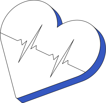 heart with a pulse animated illustration in GIF, Lottie (JSON), AE