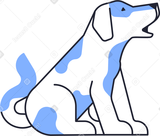 barking dog PNG, SVG