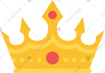 Golden crown PNG, SVG