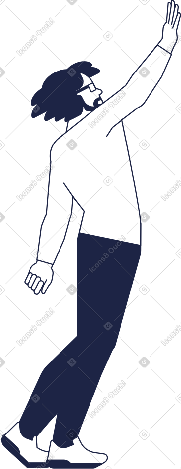 Man line PNG, SVG