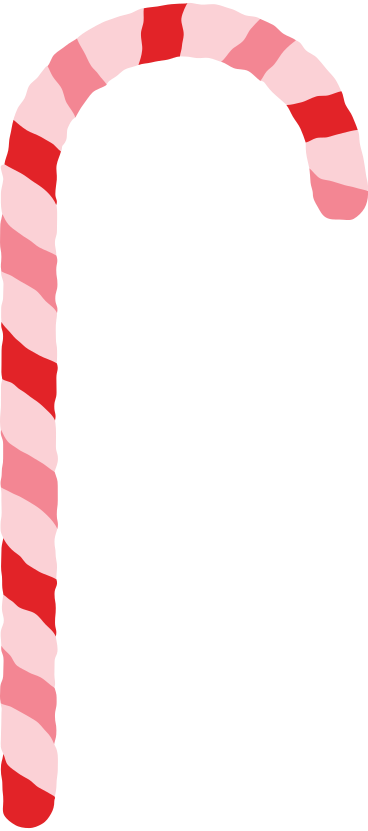 Christmas candy cane в PNG, SVG