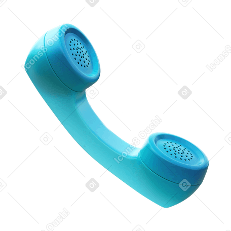 3D Cornetta del telefono PNG, SVG
