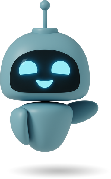Chatgpt-roboter hebt glücklich den rechten arm PNG, SVG