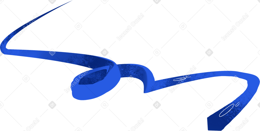 blue decorative  line Illustration in PNG, SVG