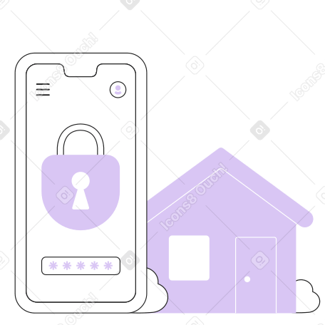 Segurança da casa inteligente PNG, SVG