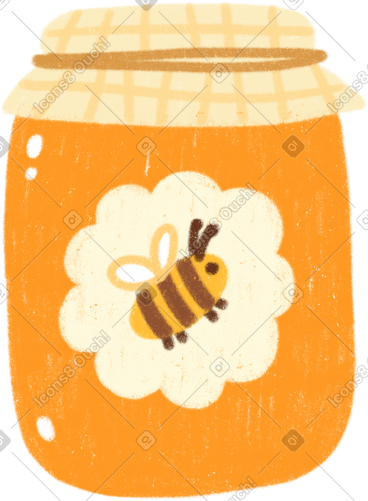 Honey jar PNG, SVG