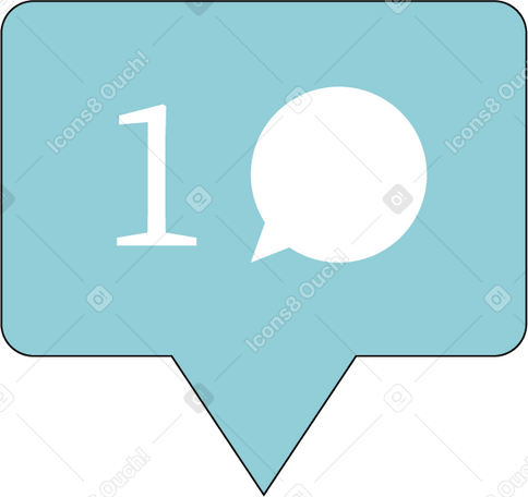 Balão de fala com mensagem PNG, SVG
