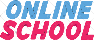 Lettering online school PNG, SVG