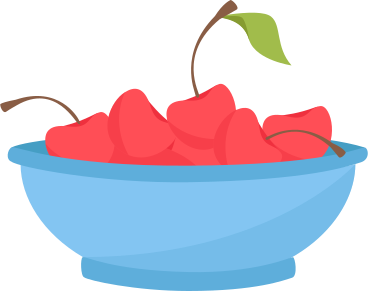 вишневая тарелка в PNG, SVG