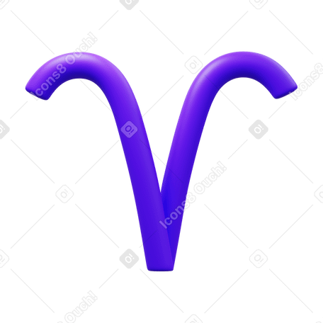 3D aries PNG, SVG