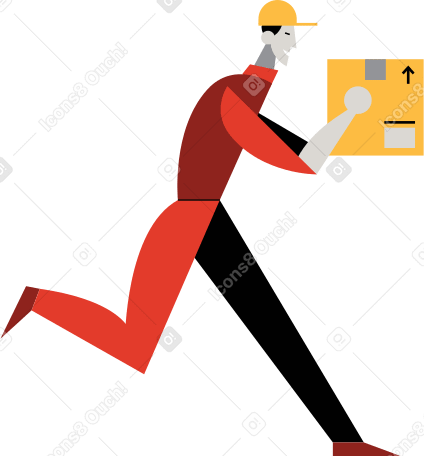 delivery man PNG, SVG