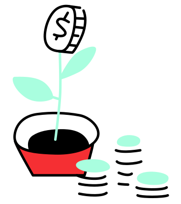 Money tree and financial growth PNG, SVG