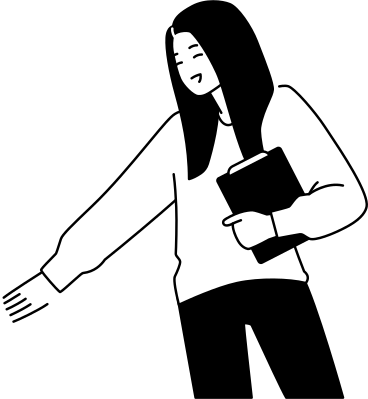 young woman with a clipboard PNG, SVG
