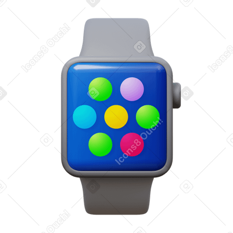 3D apple watch PNG, SVG