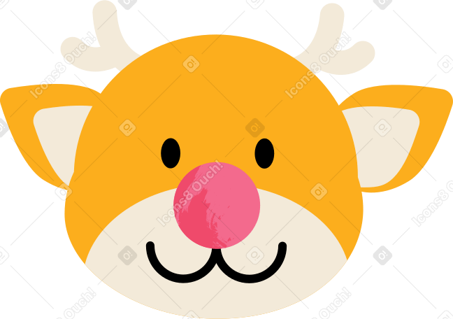 Ilustração animada de christmas deer em GIF, Lottie (JSON), AE