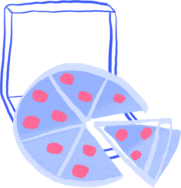 pizza in a box PNG, SVG