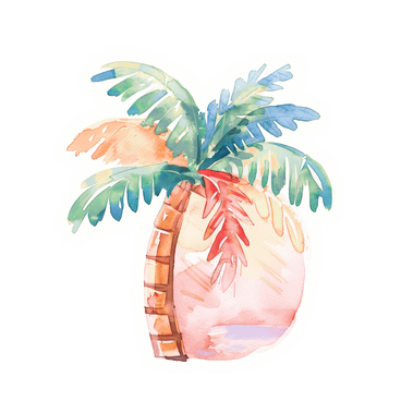 Palm and sunset background  PNG, SVG