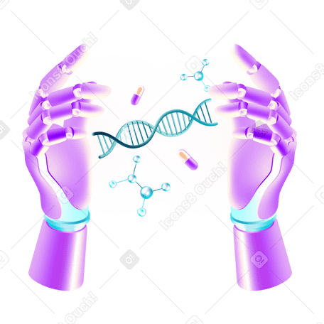 DNA sequencing and artificial intelligence PNG, SVG