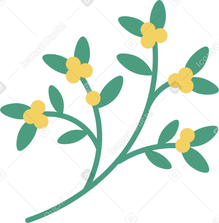 mistletoe Illustration in PNG, SVG