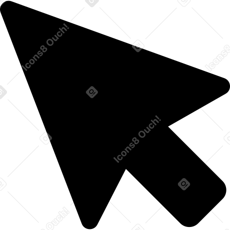 black cursor arrow Illustration in PNG, SVG