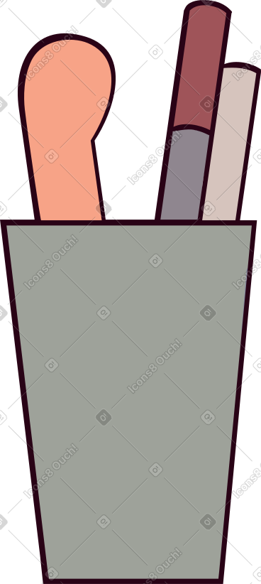 Pen cup PNG, SVG