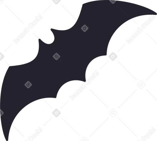 flying bat silhouette Illustration in PNG, SVG
