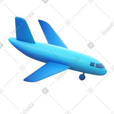 Airplane landing PNG, SVG