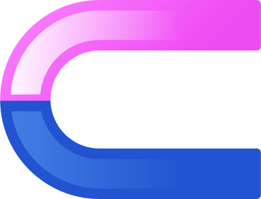 magnet pink with blue PNG, SVG