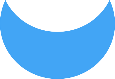 Mezzaluna blu PNG, SVG