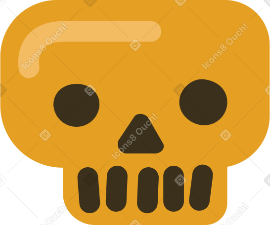 skull Illustration in PNG, SVG