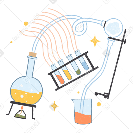 Scientific/chemical experiments for children PNG, SVG
