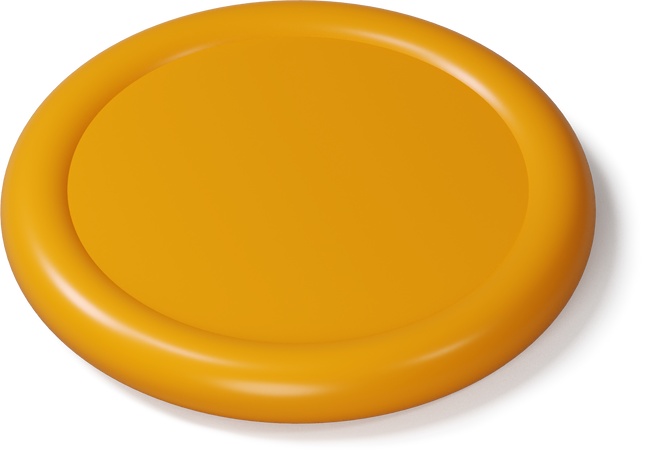 Top view of a lying coin Illustration in PNG, SVG