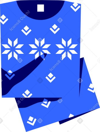 christmas sweater Illustration in PNG, SVG