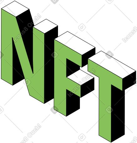 刻字 nft 文本 PNG, SVG