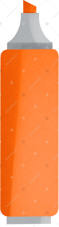 orange highlighter Illustration in PNG, SVG