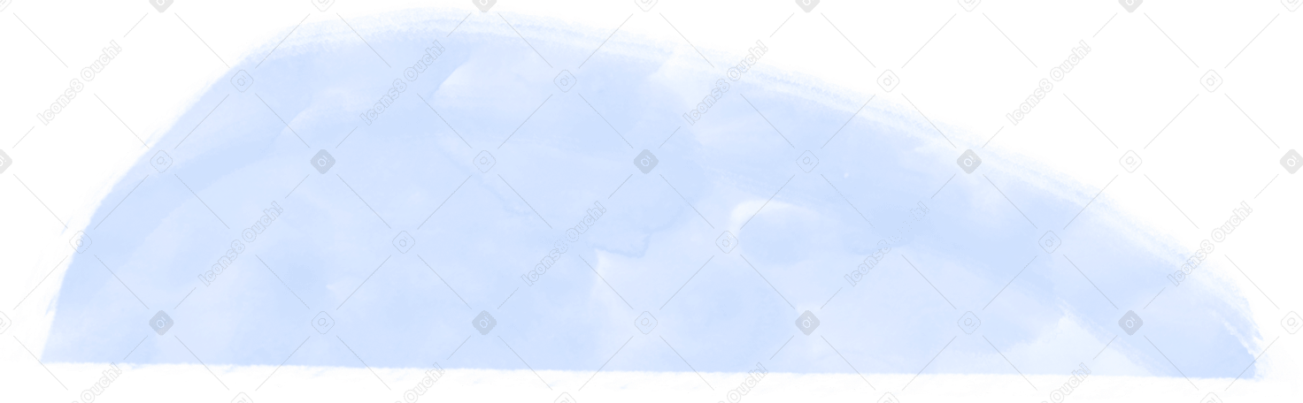 light blue  hill shape Illustration in PNG, SVG