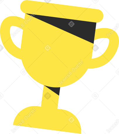 yellow champion cup Illustration in PNG, SVG