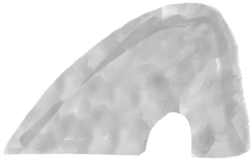 gray watercolor slope shape PNG, SVG