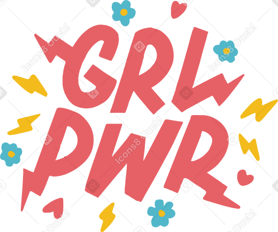 grl pwr PNG、SVG