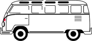Retro-bus PNG, SVG