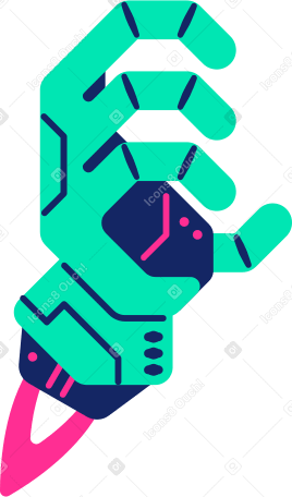robot hand PNG, SVG