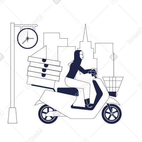 Pizza Delivery PNG, SVG